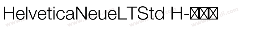 HelveticaNeueLTStd H字体转换
